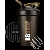 BBSHOP шейкер черно позолоченный с сеточкой и венчиком (400мл)
